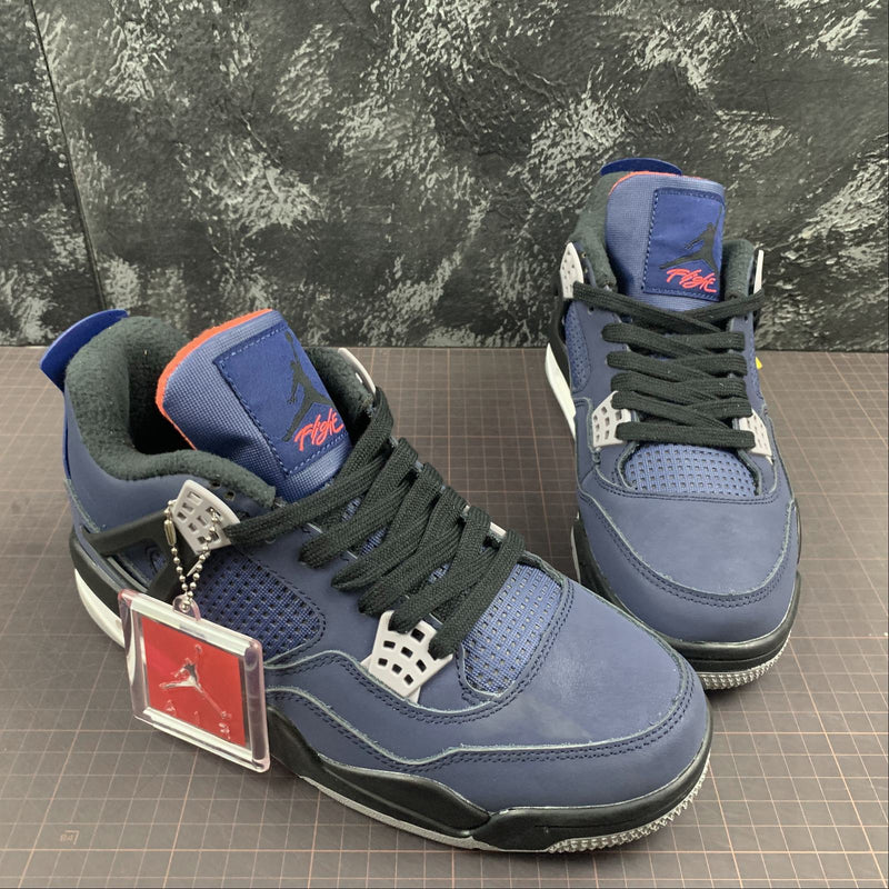 Nike Air Jordan 4 - WNTR - Loyal Blue / White - Habanero Red - Black