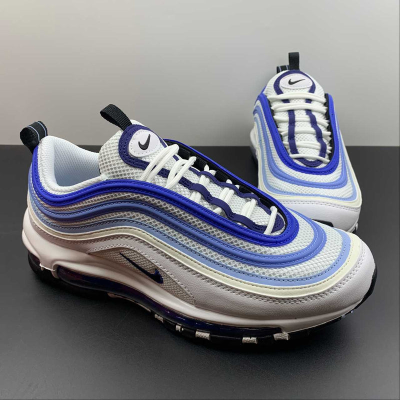 Nike Air Max 97 - White / Black - Psychic Blue