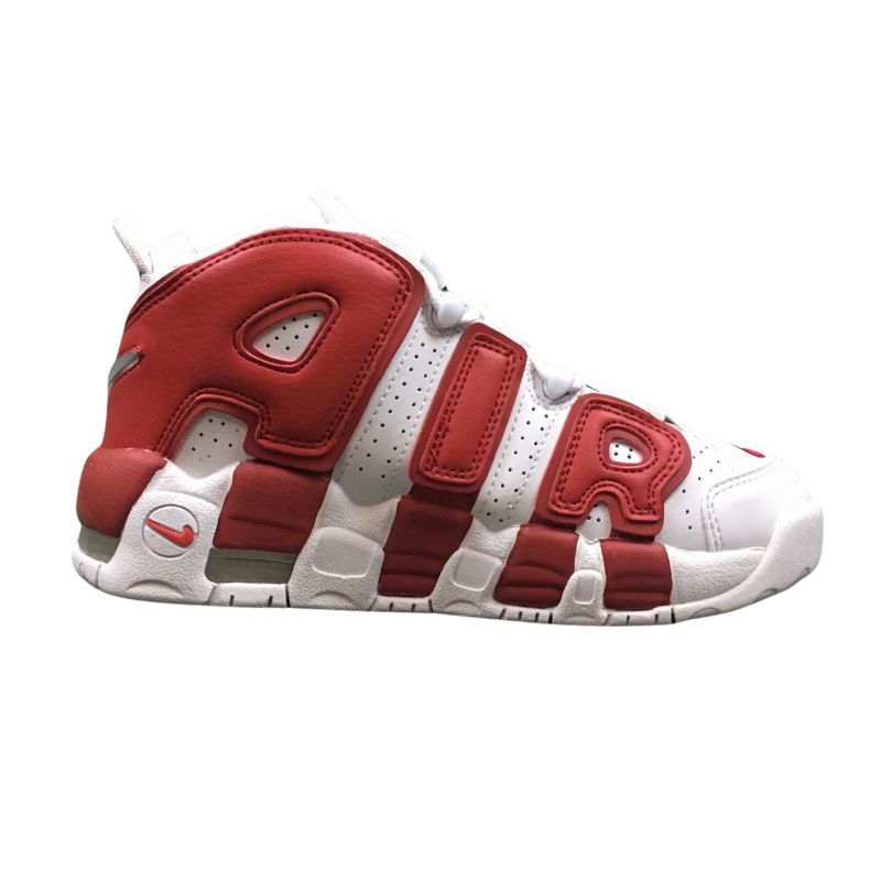 Nike Air More - Uptempo GS - White / White - GYM Red