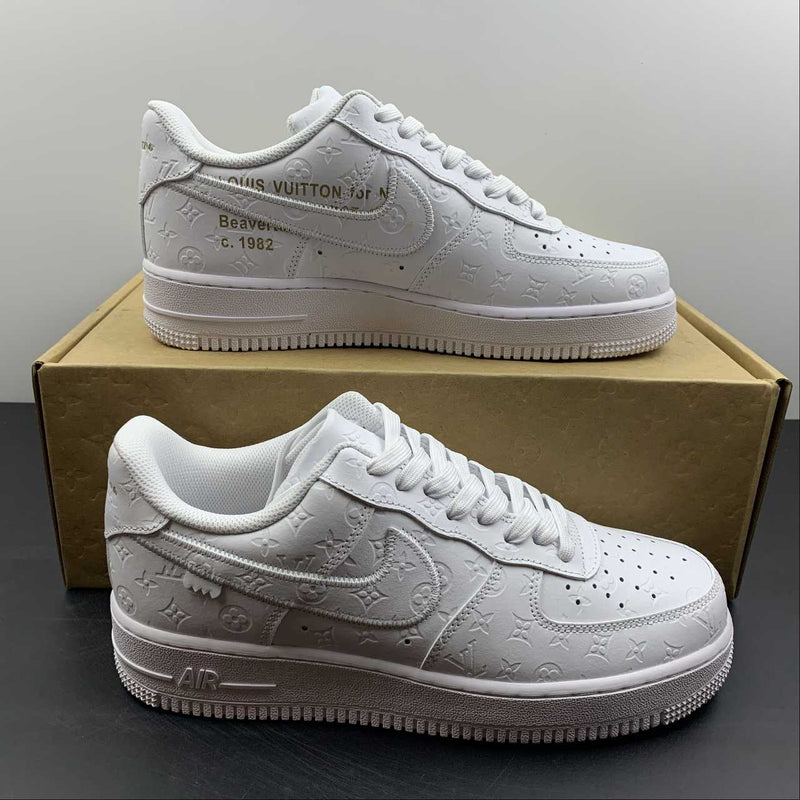 Nike Air Force 1 - Louis Vuitton - White / Gold