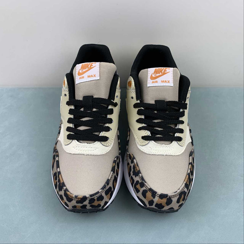 Nike Air Max 1 - Black / Leopard Print / White