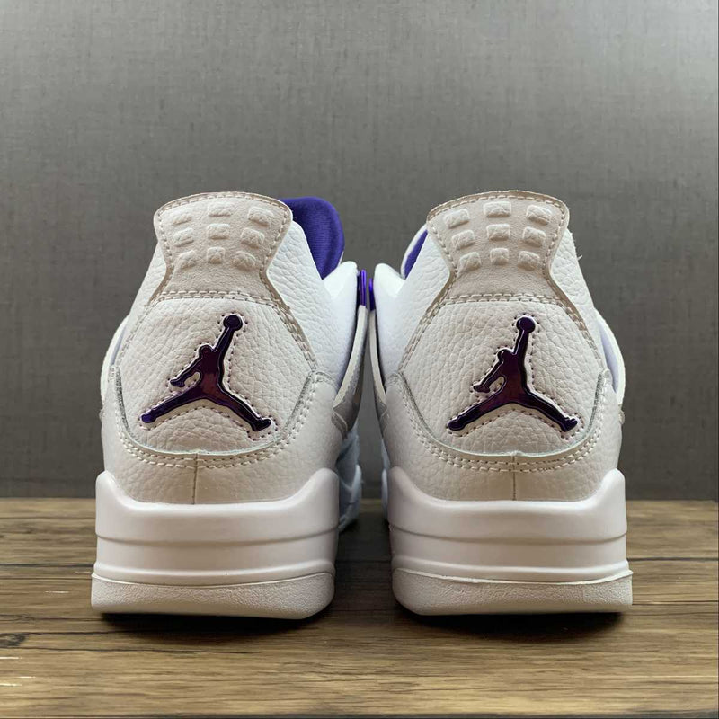 Nike Air Jordan 4 Retro - White / Purple