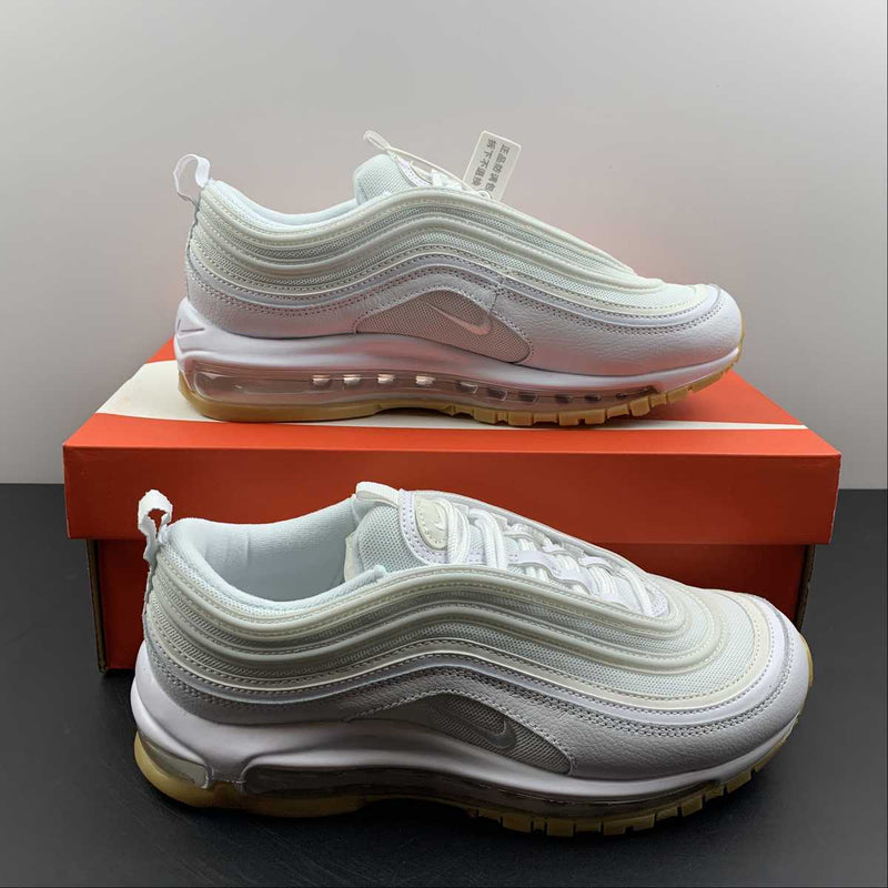 Nike Air Max 97 - White / White - Gum Light Brown