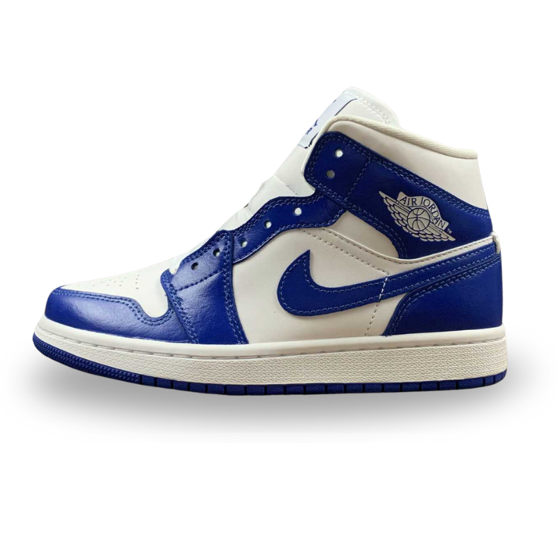 Nike Air Jordan 1 - MID - White / Hyper Royal - White