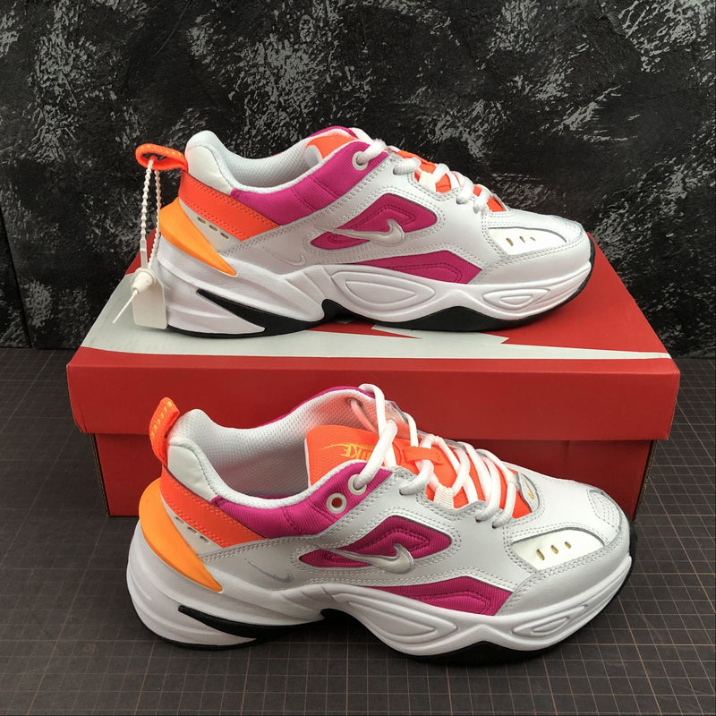 Nike M2K Tekno - White / White - Laser Fuchsia