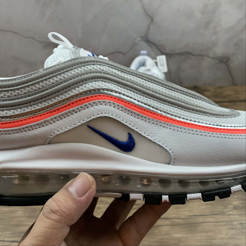 Nike Air Max 97 - ESS - White / Racer Blue - Flash Crimson