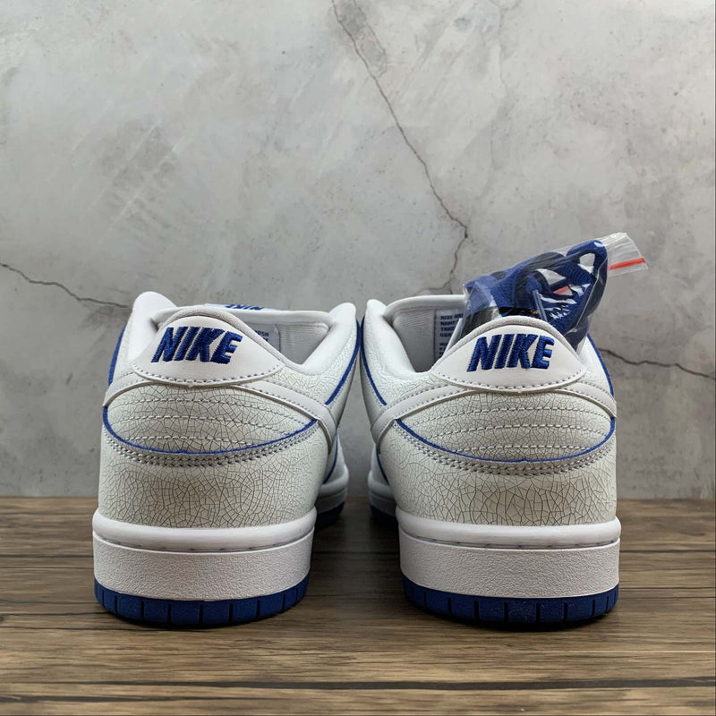 Nike Dunk Low - SB PRO PRM - White / White - Game Royal