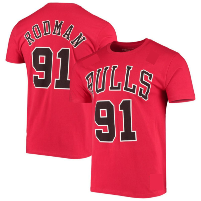 Camiseta Masculina - Chicago Bulls - 91 Rodman