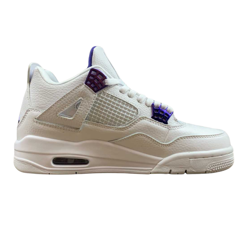 Nike Air Jordan 4 Retro - White / Purple