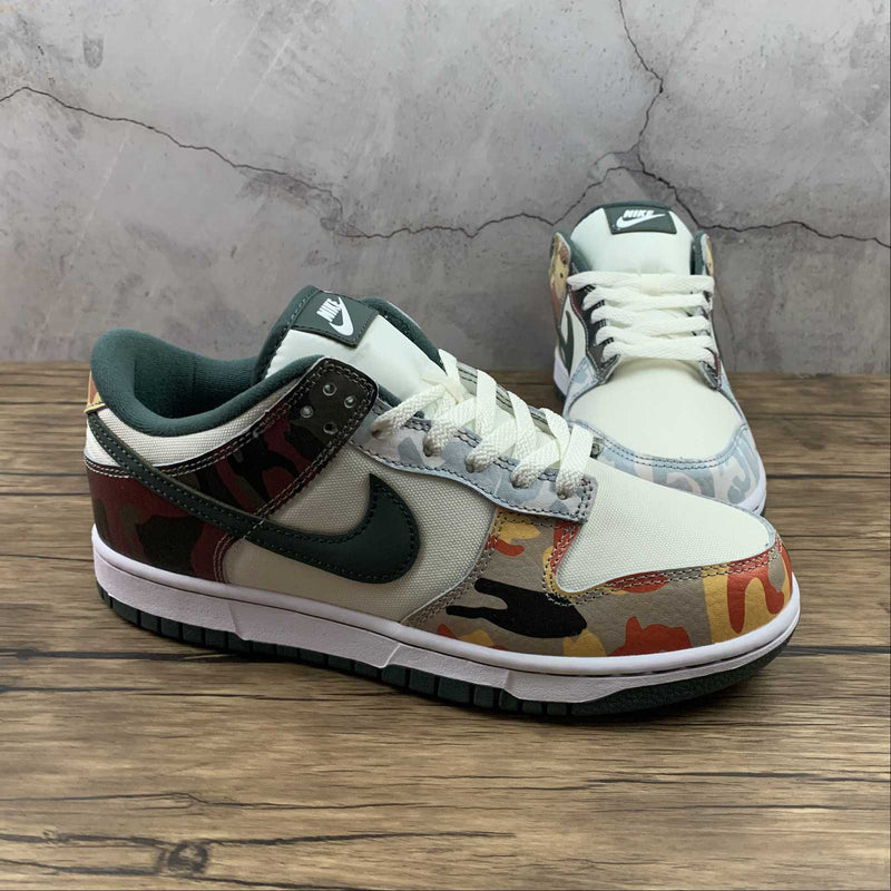 Nike Dunk Low - LOW SE - Multi / Camo - Asymmetric Mandarin Duck