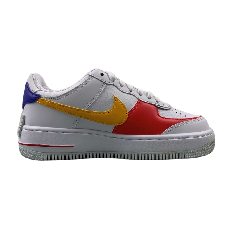 Nike Air Force 1 - Shadow - White / Sundial - Siren Red