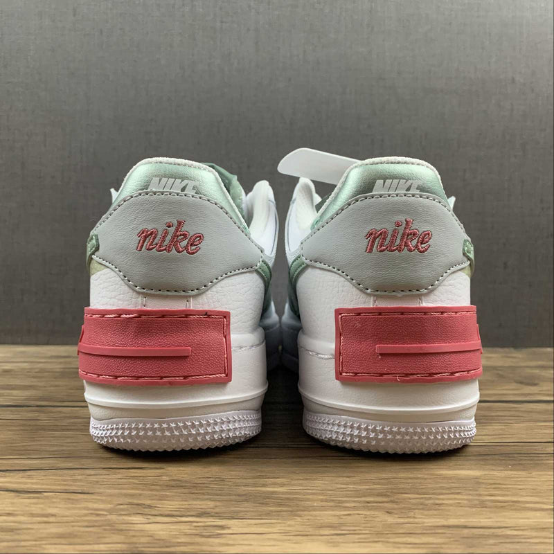 Nike Air Force 1 - Shadow - White / Jade Smoke - Seafoam