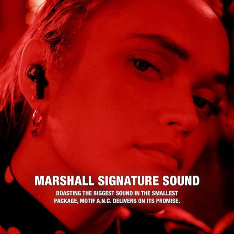 Fones Bluetooth - Marshall  Motif True Wireless com cancelamento de ruído