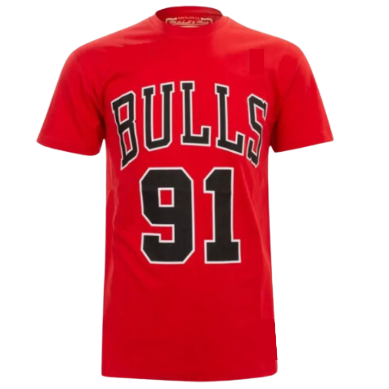 Camiseta Masculina - Chicago Bulls - 91 Rodman