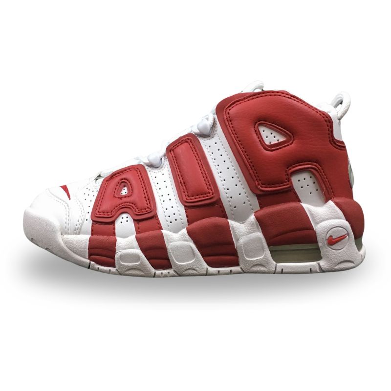 Nike Air More - Uptempo GS - White / White - GYM Red