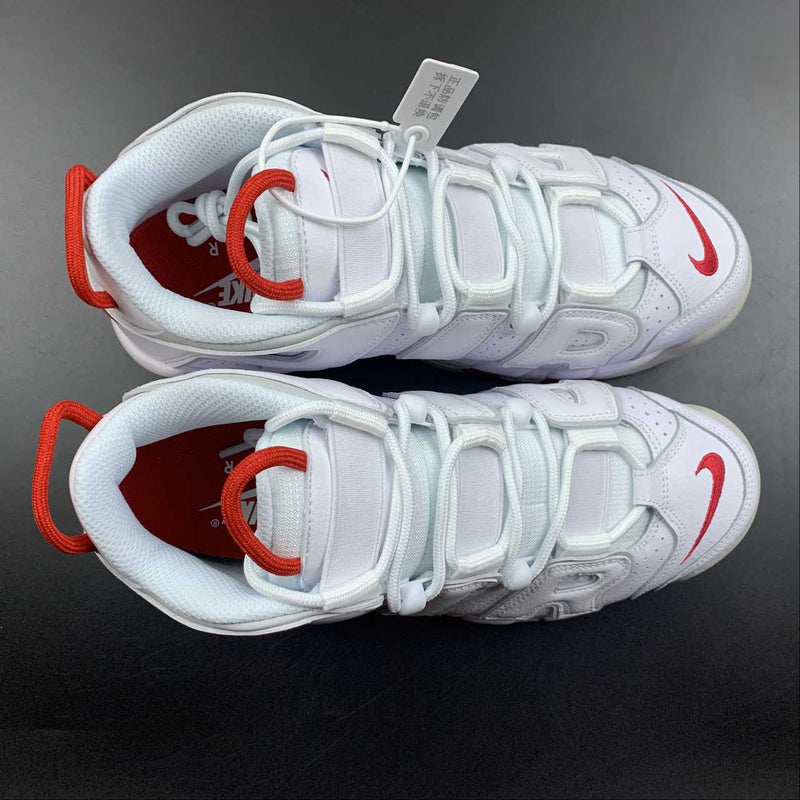 Nike Air More - Uptempo 96 - White / University Red - Grey Fog