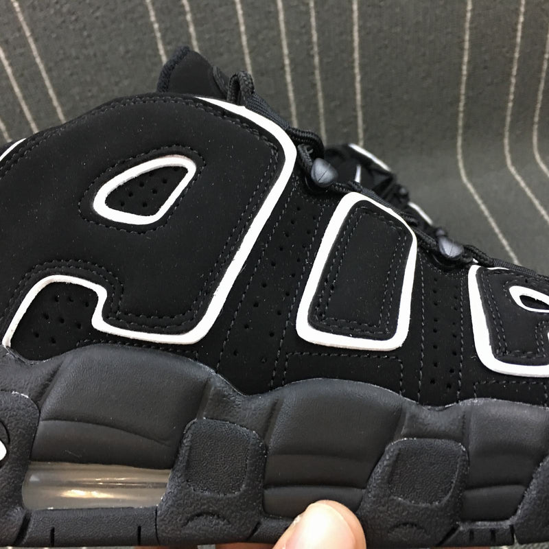 Nike Air More - Uptempo GS - Black / White - Black