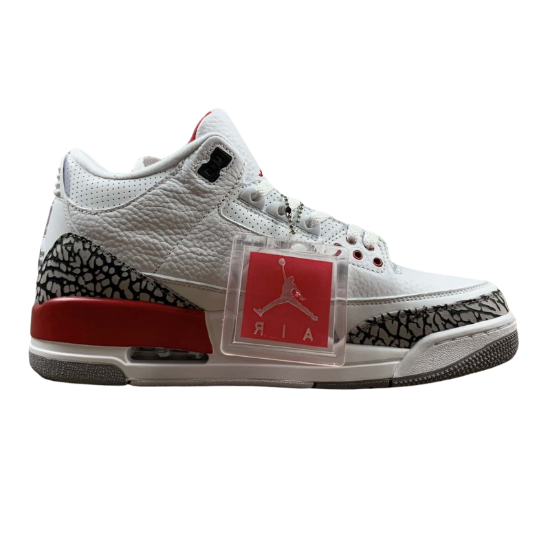 Nike Air Jordan 3 Retro - White / Fire Red - Cement Grey