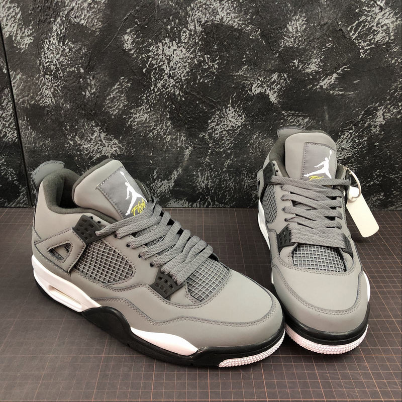 Nike Air Jordan 4 Retro - Gray / Light Grey / Black