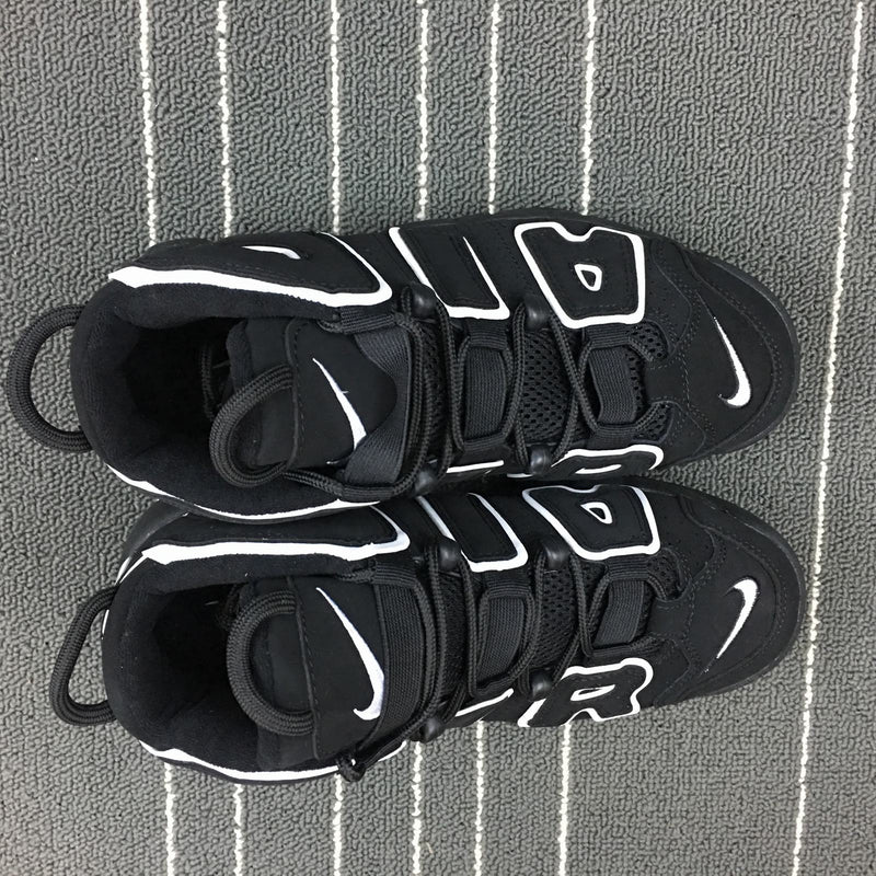 Nike Air More - Uptempo GS - Black / White - Black