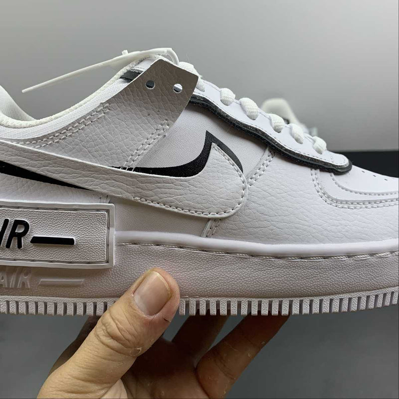 Nike Air Force 1 - Shadow - White / White / Black