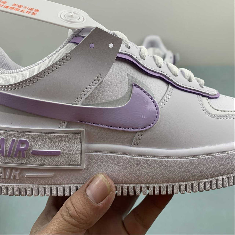 Nike Air Force 1 - Shadow - White / Lilac Bloom - Photon Dust