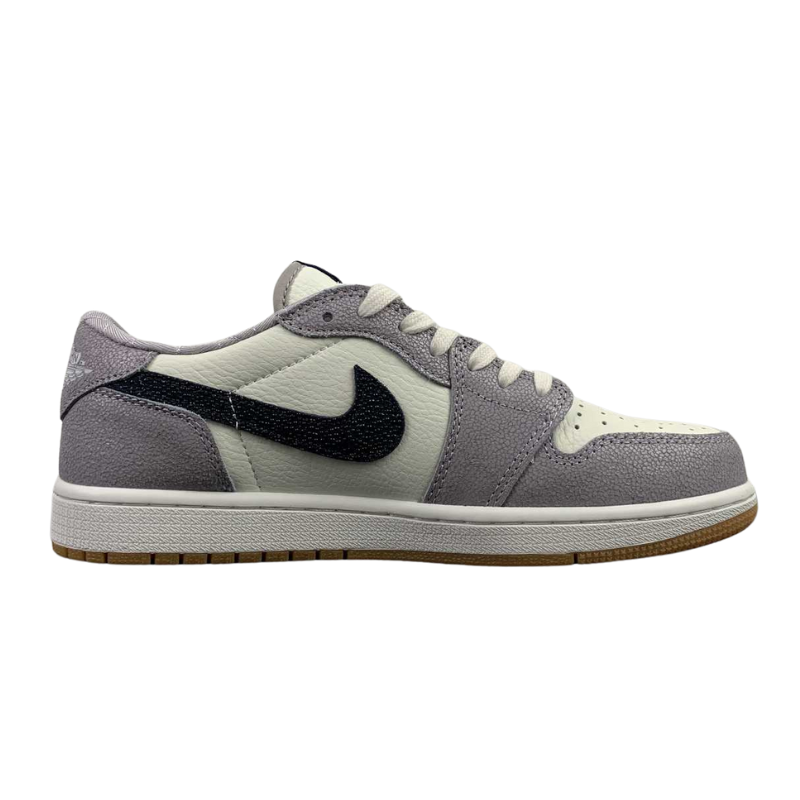 Nike Air Jordan 1 - Retro Low OG - White - Grey / Deep Blue