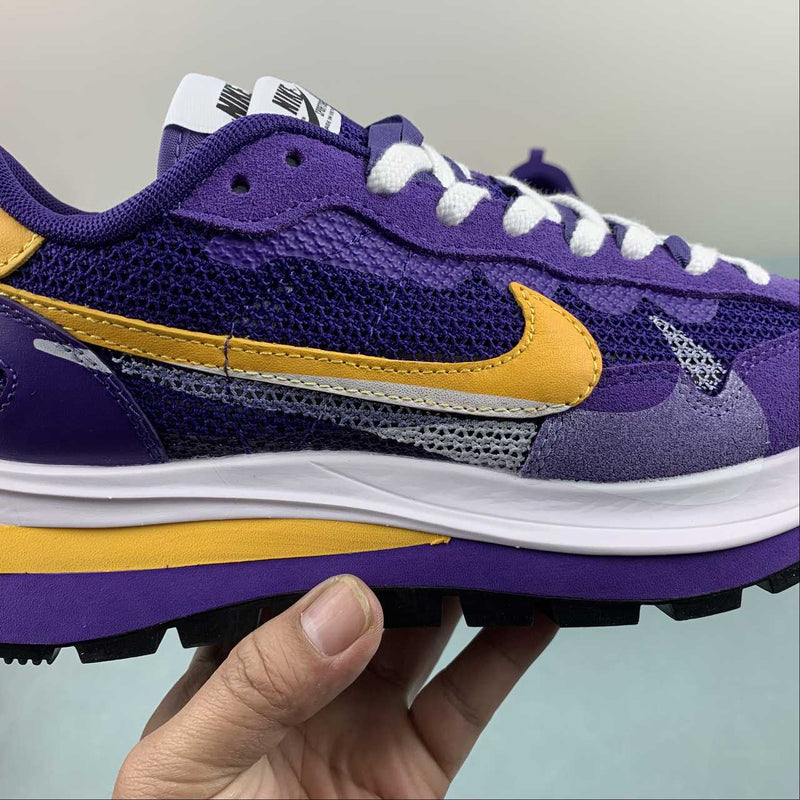 Nike Sacai - Vaporwaffle - Purple / White / Yellow