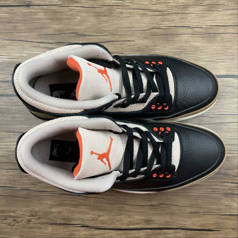 Nike Air Jordan 3 - Retro - Black / Rush Orange - Fossil Stone - Sail