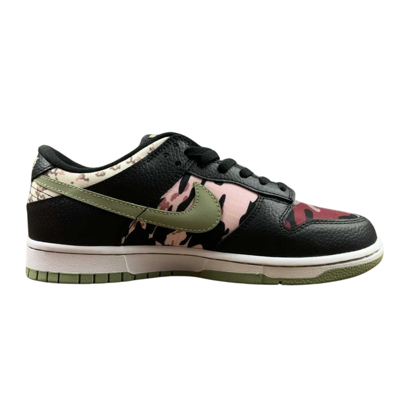 Nike Dunk Low - SE - Black / Oil Green - White