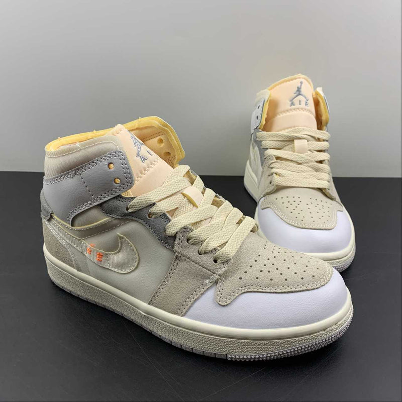 Nike Air Jordan 1 Mid SE Craft - White / Neutral Grey - Phantom