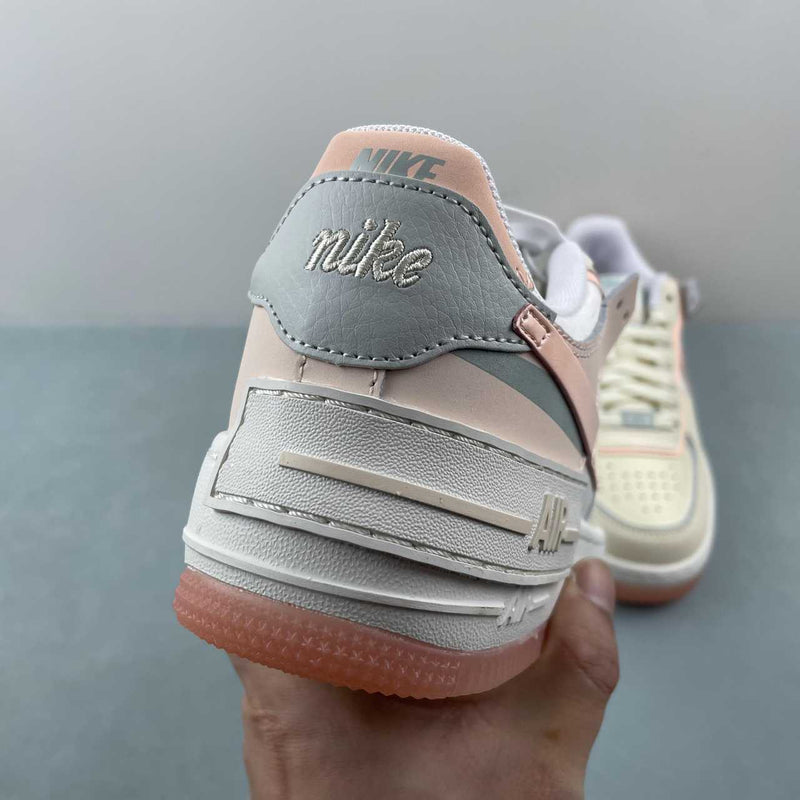 Nike Air Force 1 - Shadow - Coconut Milk / Crimson Tint