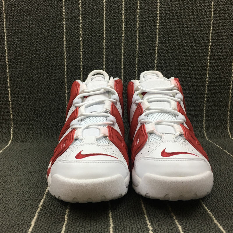 Nike Air More - Uptempo GS - White / White - GYM Red