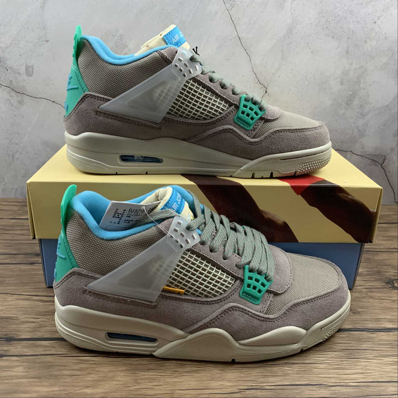 Nike Air Jordan 4 - Retro - Taupe Haze / Blue Fury - Khaki - Roma Green