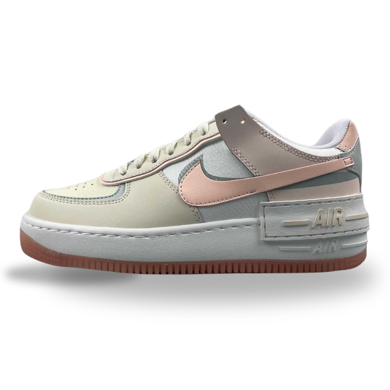 Nike Air Force 1 - Shadow - Coconut Milk / Crimson Tint