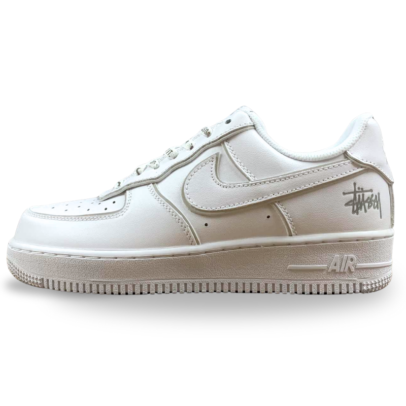 Nike Air Force 1 - Low / Stussy - White / Silver Reflective