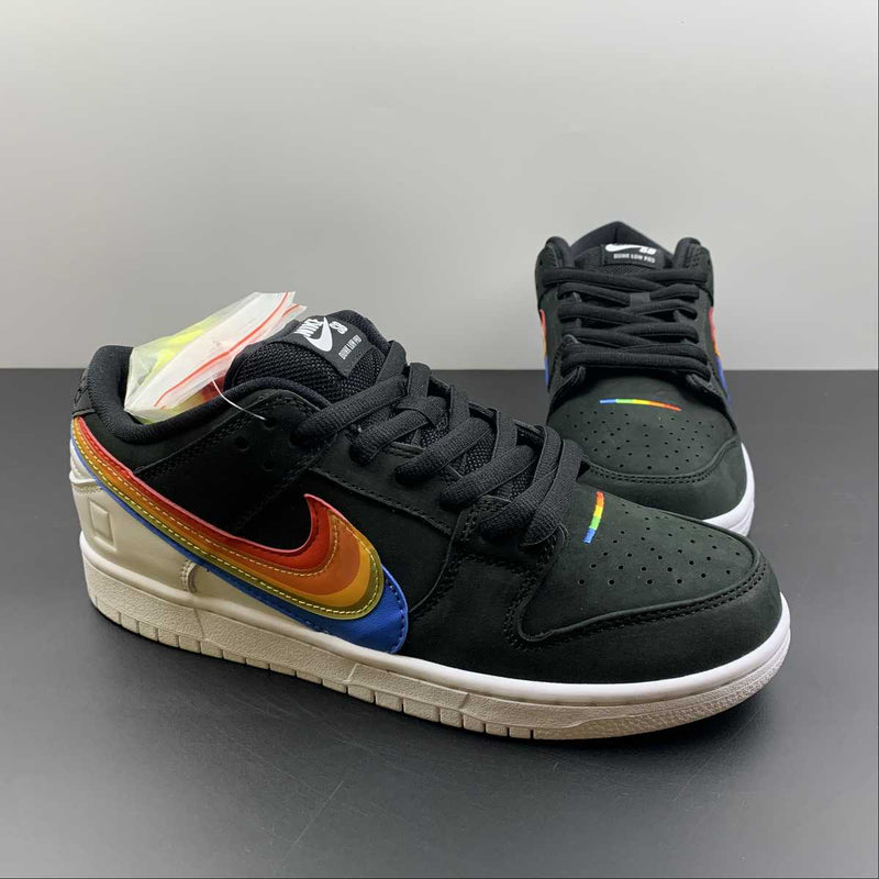 Nike Dunk Low - SB - Black / White / Rainbow