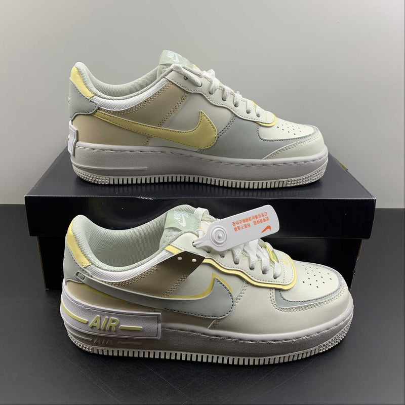 Nike Air Force 1 - Shadow - Sail / Light Silver - Citron Tint