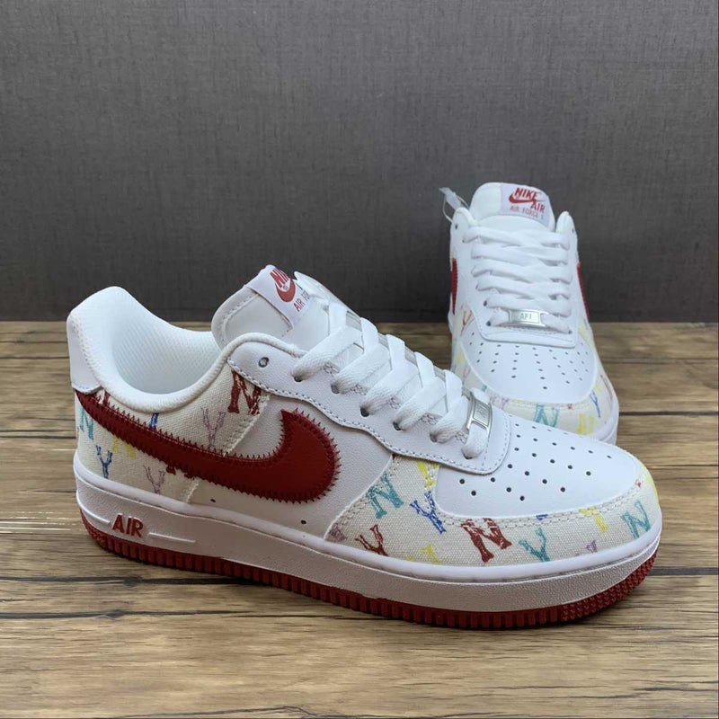 Nike Air Force 1 - '07 - White Red / White Tick Five Colours