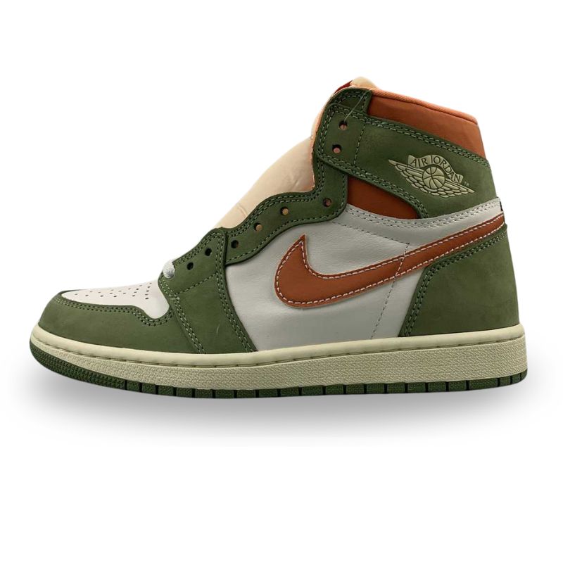 Nike Air Jordan 1 - Retro High OG - Celadon / SKY J Light Olive - Bright Mandarin