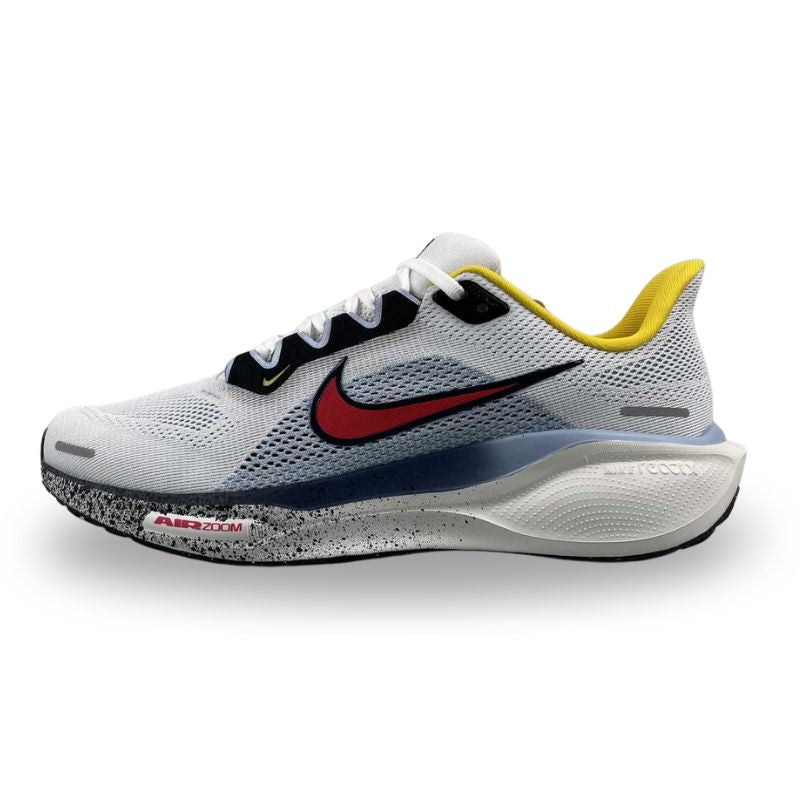 Nike Air Zoom - Pegasus 41 - White / Mind Blue / Speed Yellow / Speedy Red