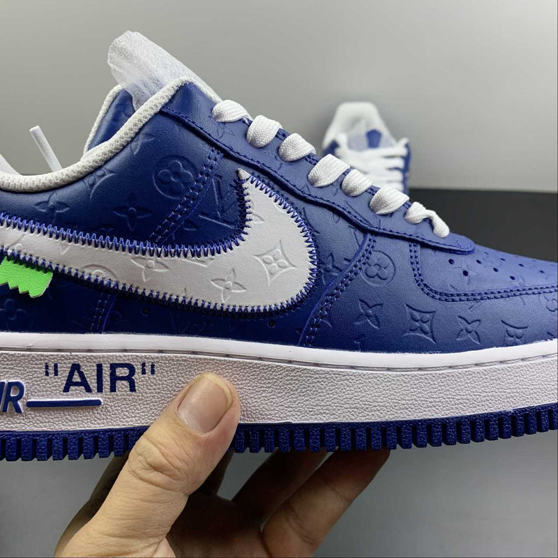 Nike Air Force 1 - Louis Vuitton - Blue Embossing