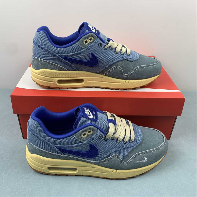 Nike Air Max 1 - PRM - Mineral Slate / Deep Royal Blue