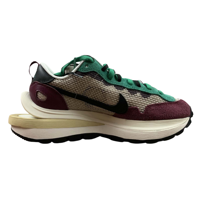 Nike Sacai - Vaporwaffle - Gray / Wine Red - Green