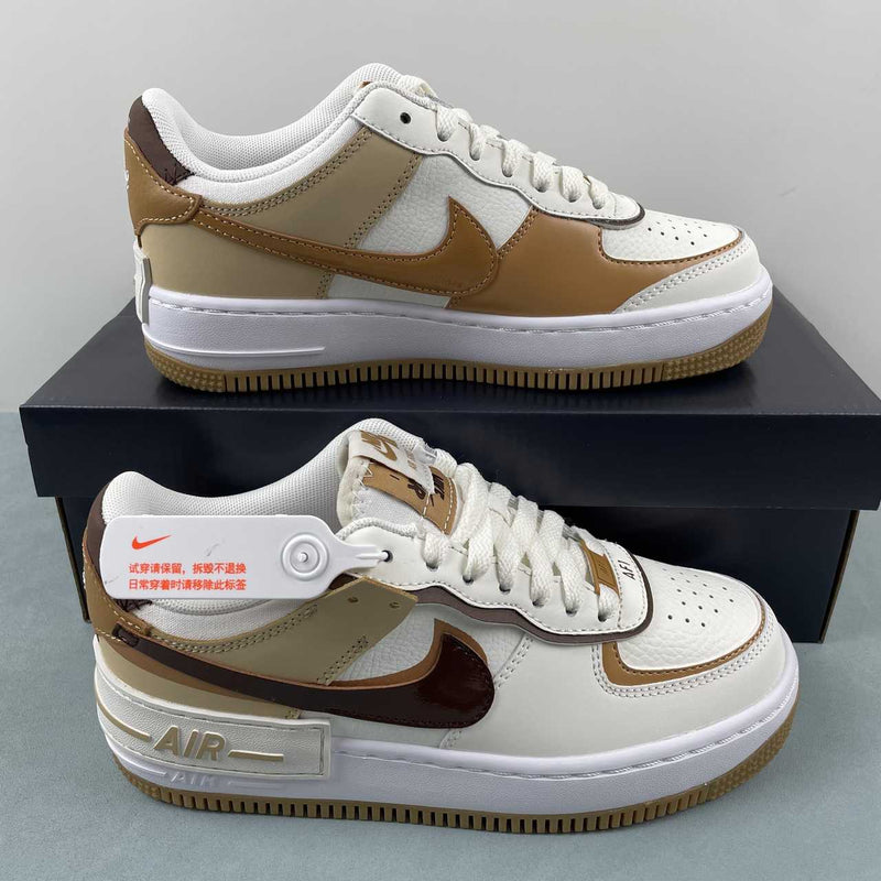 Nike Air Force 1 - Shadow - Sail / Cacao Wow - Flax - Sesame