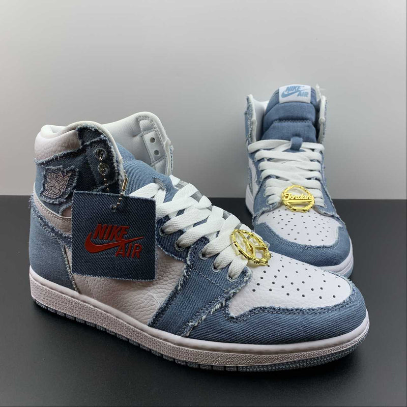 Nike Air Jordan 1 Retro High OG - Denim / White - Sail