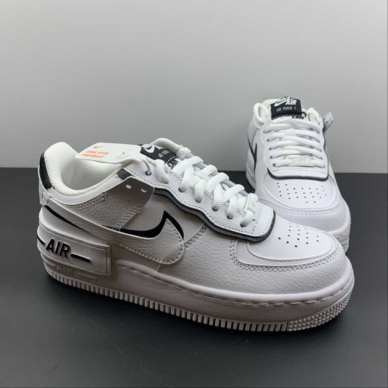 Nike Air Force 1 - Shadow - White / White / Black