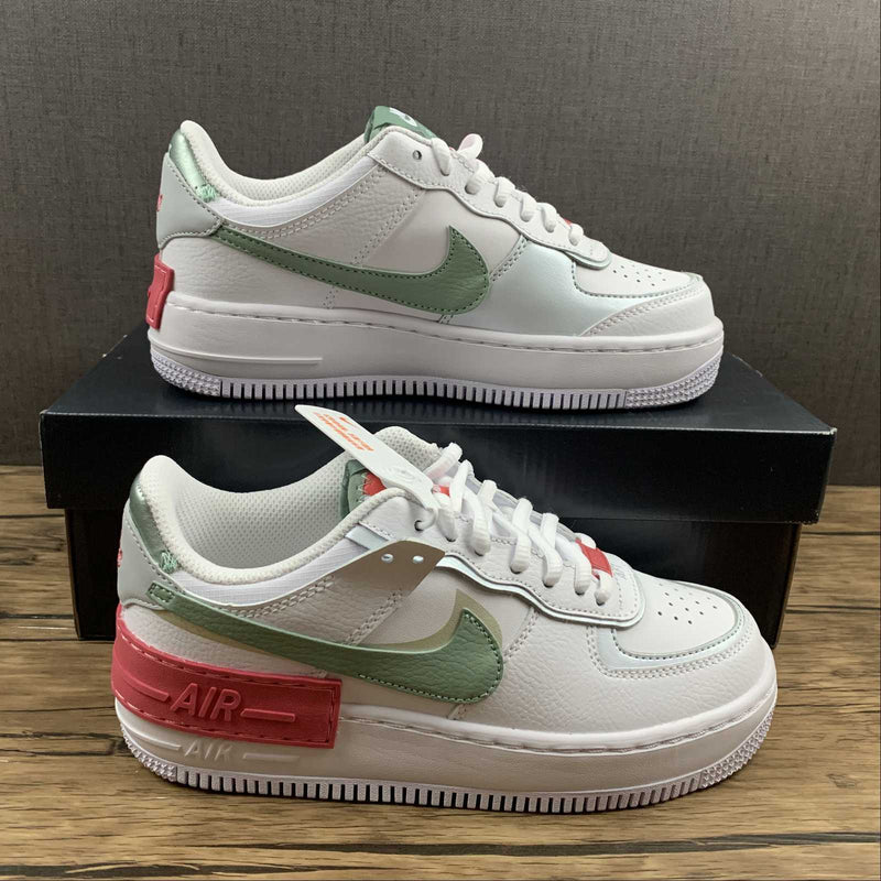 Nike Air Force 1 - Shadow - White / Jade Smoke - Seafoam