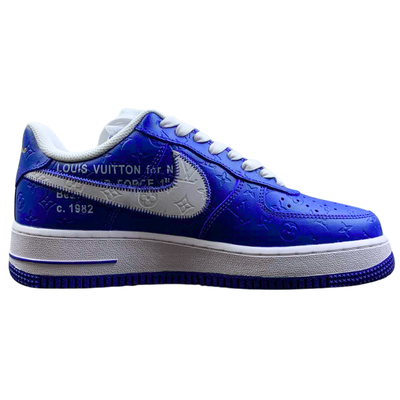 Nike Air Force 1 - Louis Vuitton - Blue Embossing