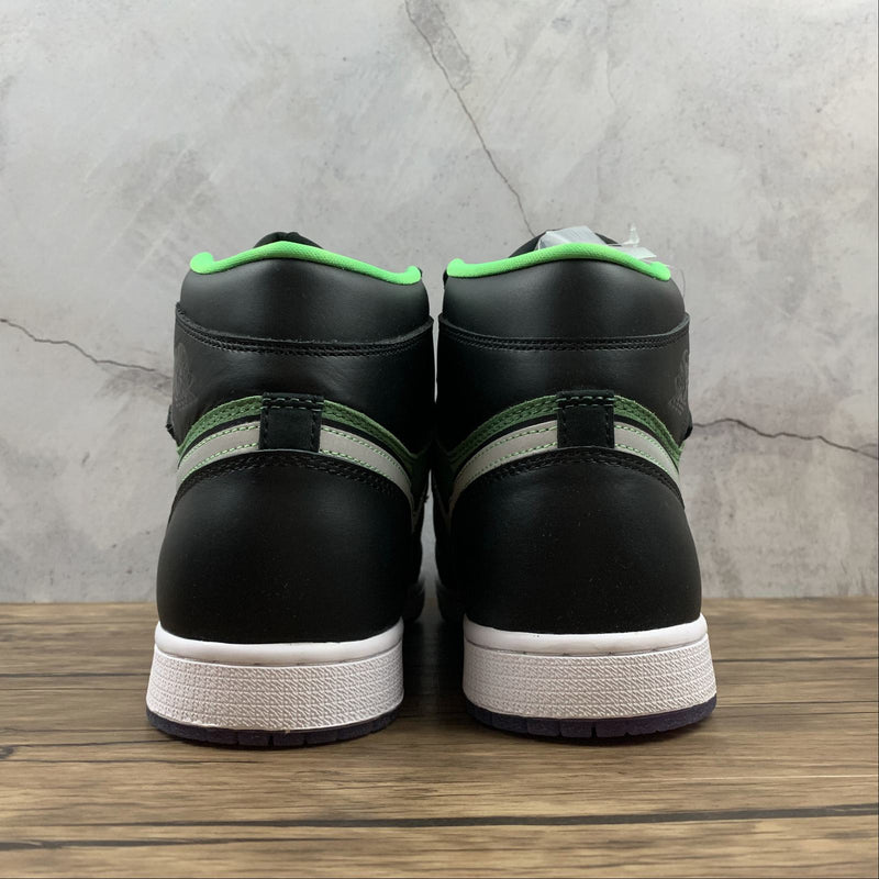 Nike Air Jordan 1 - HI Zoom AIR - Green Black / Black Sail